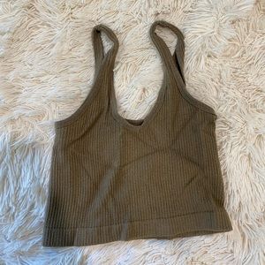 Out From Under UO army green bralette top